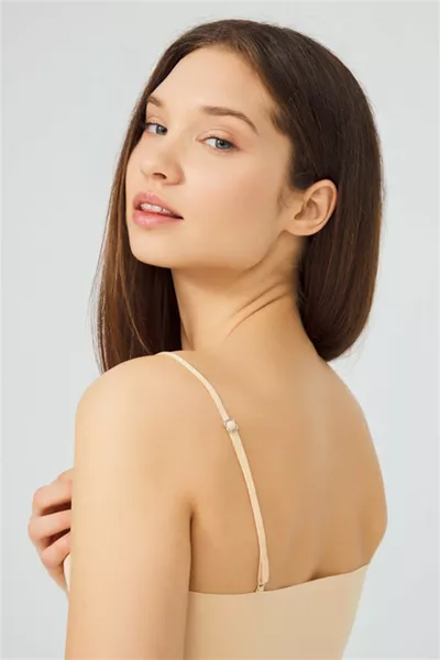 Ten Adjustable Thin-Strap Laser-Cut Women's Crop Bustier