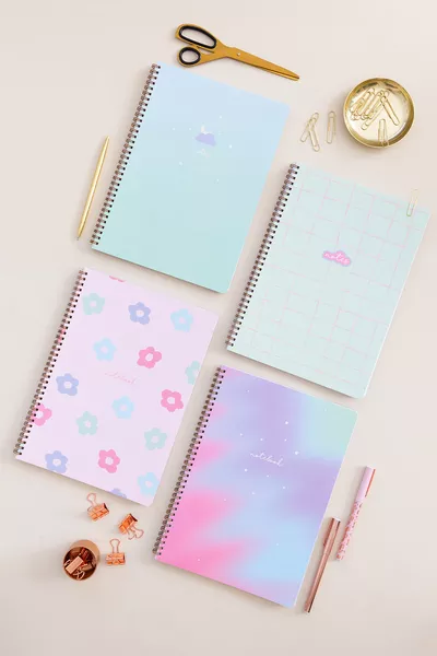 دفتر مدرسي بحلقة ،  ورقة، مجموعة من 4 - مخطط