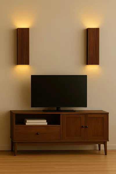 Holz Dekorative Authentische Design 2 Stück Hotel, Café, Restaurant, Balkon Batterie LED Wandleuchte