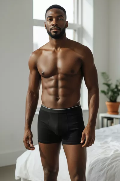 Cotton Men's Boxer Breathable, Non-Sweating, and Stretchy Underwear, Stylish and Comfortable