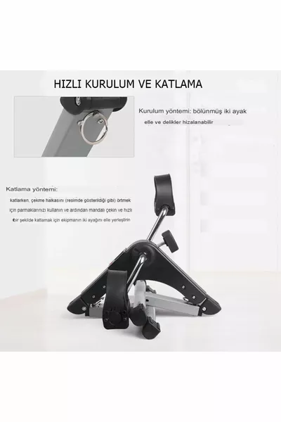 Tragbares Hand- und Fußtrainingspedalband Fahrrad für Zuhause und Büro Laufband Tragbares Sportgerät