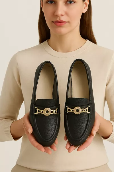 Women's Ballet Flats with Bow Detail Stylish Comfortable Orthopedic Daily Mom Shoes -2