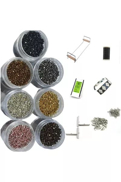 Miyuki Delica Special Coated Kralen Set - Met Weefgetouwringclip