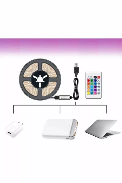 3 Meter USB TV LED RGB 