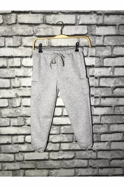 Children's Sweatpants Set of Three (red, black, gray)