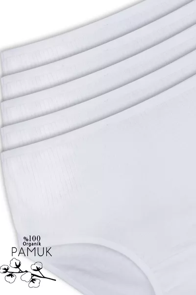 % Cotton 5-Pack High-Waist Women's Panties 