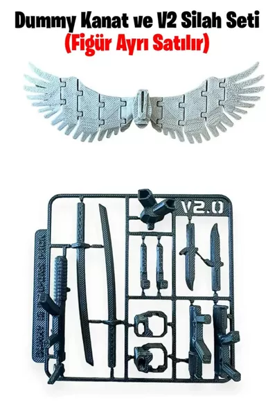 مجموعة أجنحة وسلاح .0 لدمية روبوت تايتان ، لعبة روبوت متحرك، إكسسوار ألعاب KNK