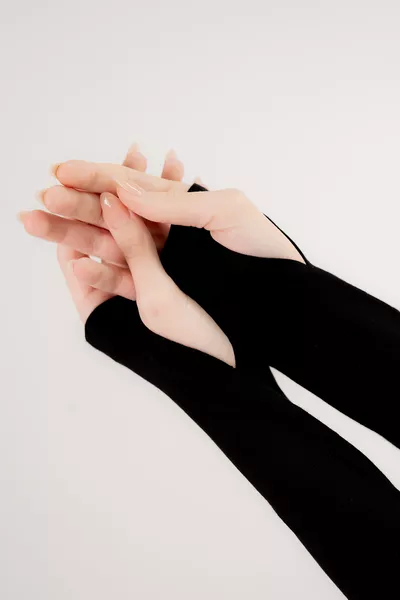 Black Fingerless Gloves