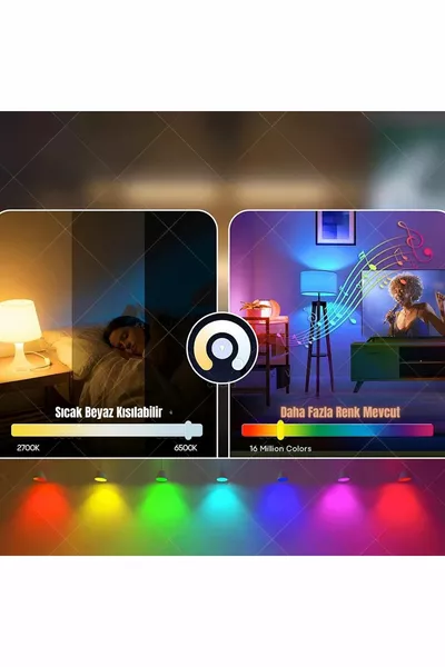 W LED Bulb Multi-Color