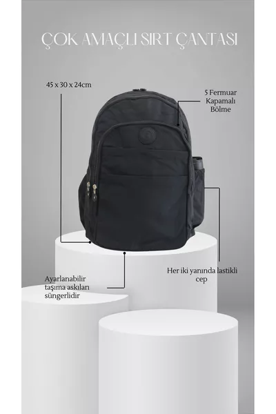 حقيبة ظهر مدرسية كرينكل للجنسين للمرحلة الإعدادية والثانوية والجامعة مصنوعة من قماش مقاوم للماء مع جيب للابتوب 