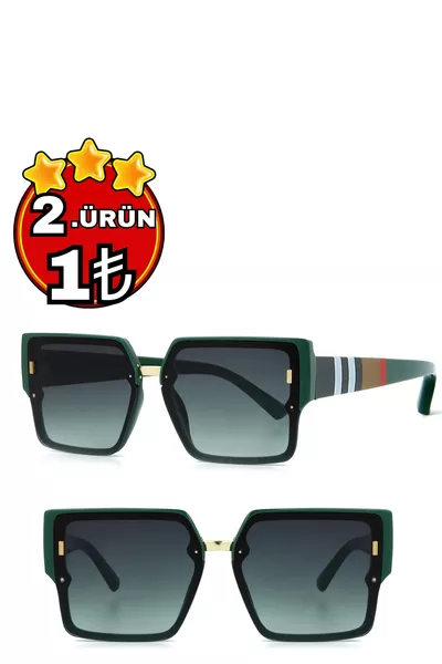 2. المنتج 1 تل نظارة شمسية نسائية خضراء موسم جديد 