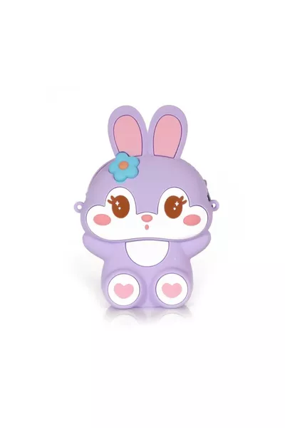 Silikon Mor Tavşan Omuz Çantası