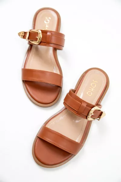 شبشب نسائي بلون الكاكاو 