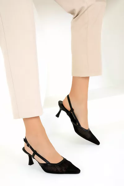 Noir Femme Talons Classiques 