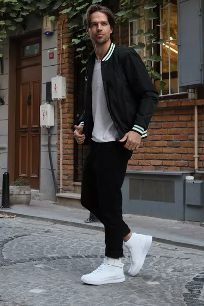  High Top Witte Heren Sneaker Casual Sneakers