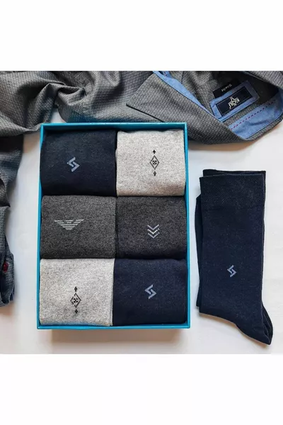 Herren Socket Socken 6 Stück Herrensocken Bräutigam Socken Anzugsocken Wirtschaftliche Qualität Socken