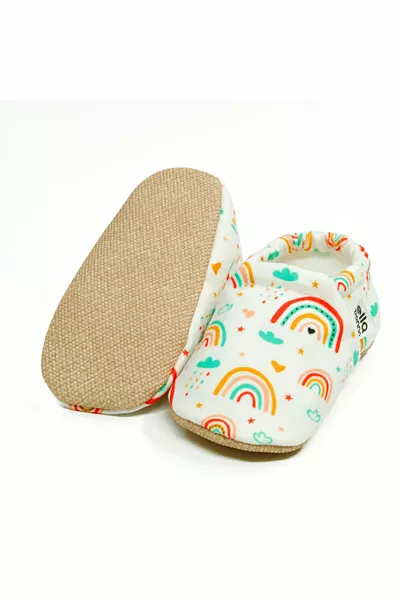 Non-Slip Sole Rainbow Baby Boots, House Boots Slippers Nursery Shoes Panduf