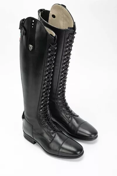 Unisex echt lederen zwarte M/L rijlaarzen