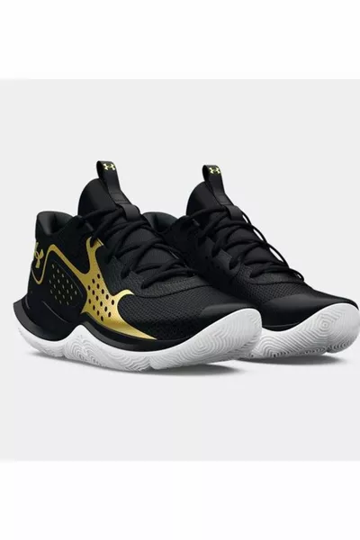 Men's Logo Detailed Lightweight Stretchable Lace-Up  Basketball Shoes 