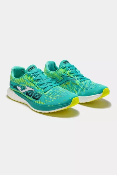 R.   Turquoise wandel- en hardloopschoenen voor heren