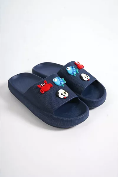 Bambino Kids Beach, удобни тъмносини чехли, подходящи за ежедневна употреба