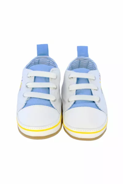 Солнечные принты Эластичные синие ботильоны для мальчиков Обувь первого 