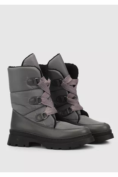 Grey Women's Snow Boots