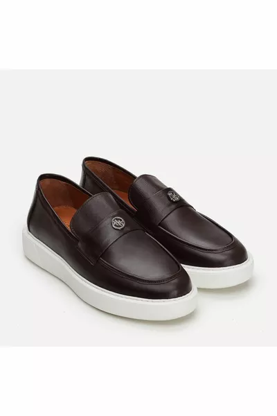 Genuine Leather Brown Men's Loafer