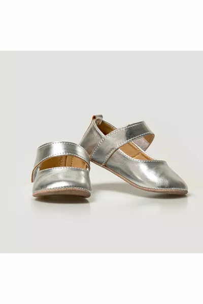 Ballet Girl Doll Ballet Flats Silver 