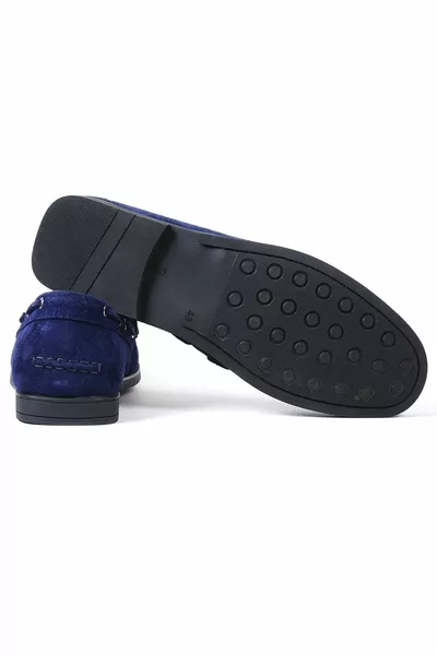 Ocean Натуральная замша Кожа Бант Мужские Лоферы kz