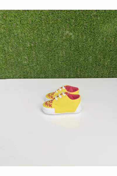 Baby Boy Желто-красный цвет Туфли на шнуровке