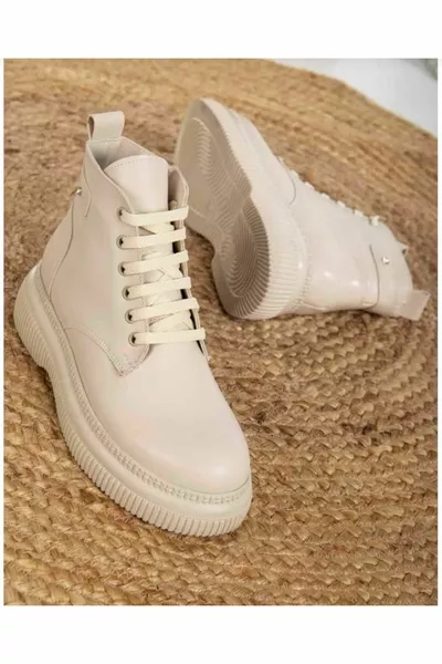 WOMEN'S LEATHER BOOTS - WINTER LEATHER BOOTS NEW SEZOM