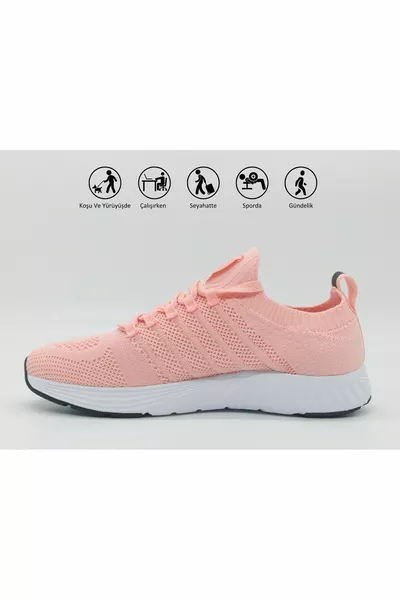h Frauen Hellrosa Rutschfeste Sohle Orthopädisch Bequem Leicht Casual Laufen Fitness Turnschuhe