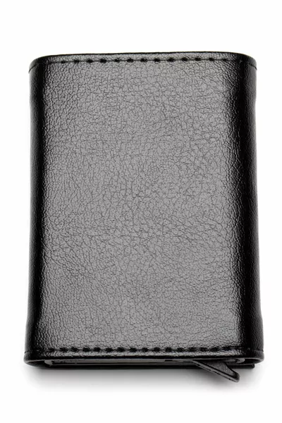 محفظة جلدية رجالية سوداء عالية الجودة للجنسين مع آلية
