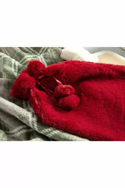 كيس ماء ساخن ناعم ,,,6 سم بوردو