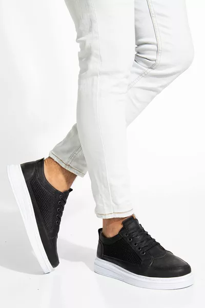 Мужские ЧЕРНЫЕ повседневные гибкие удобные простроченные легкие полиэтиленовые кроссовки для походов гарантированно