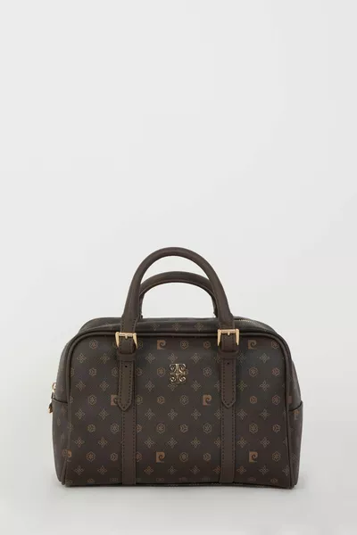 STD القهوة Monogram حقيبة كتف المرأة  كلاسيك