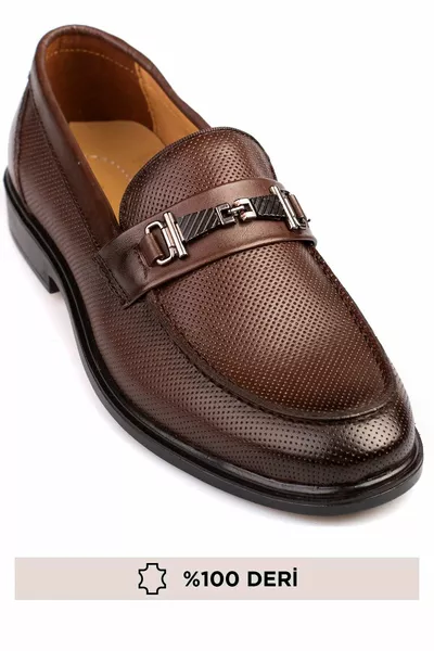 جلد طبيعي ، أحذية رجالية Loafer