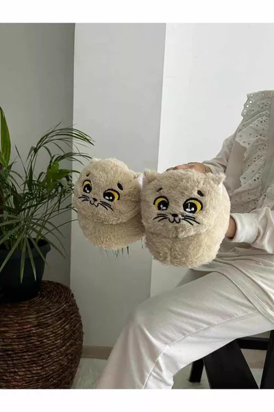 باندوف لطيف القط أحسب الشتاء مريحة لينة البيت الأحذية أحذية البيت