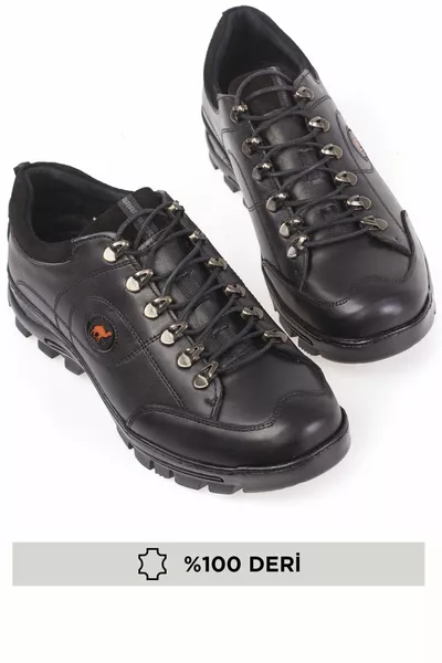 جلد طبيعي ، مخيط ، مقاوم للماء والبرد ، أحذية شتوية رجالية