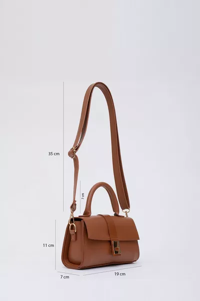 تان  فو الجلود المفاجئة السحابة حزام قابل للتعديل المرأة اليد والذراع وحقيبة الكتف L:  W:  W: 7 سم