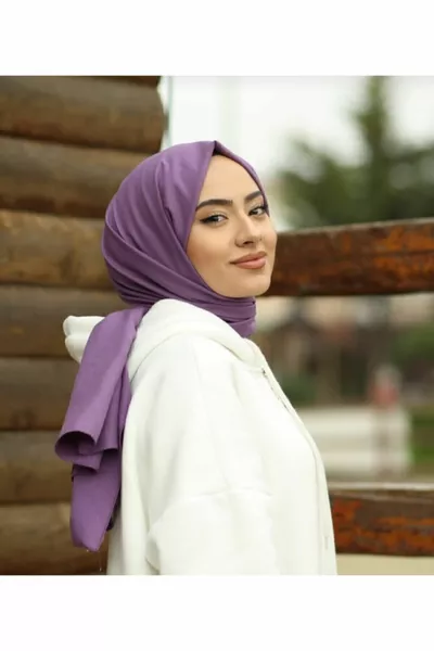 Tessetur Scialle Jazz Donna Cotone Cracks Lilla