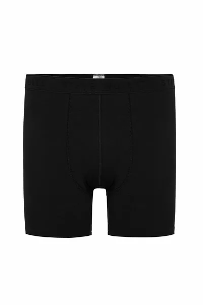 بوكسر أسود من 5 عبوات بامبو طويل الساق للرجال - 