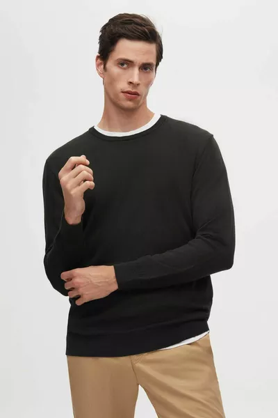 العادية صالح الكاكي مكافحة الريش طاقم الرقبة تريكو سترة