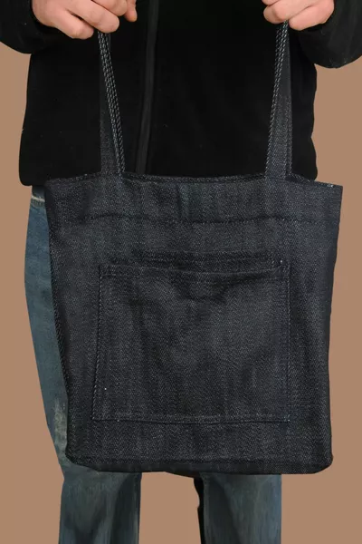 المرأة الأزرق الداكن قماش قماش ناعم الذراع وحقيبة الكتف