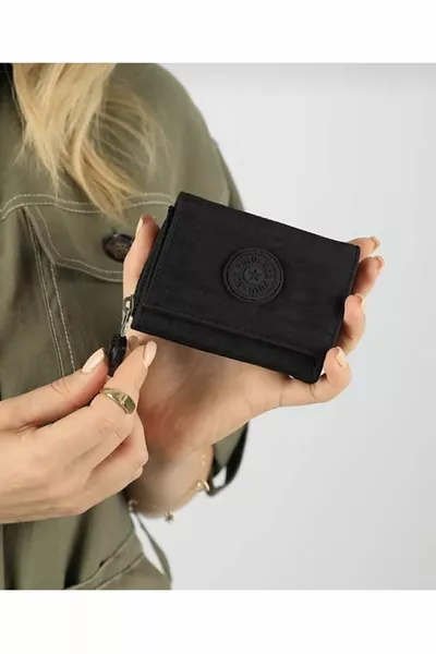 Lizzabel Portafoglio Cortese Donna in Tessuto Nero