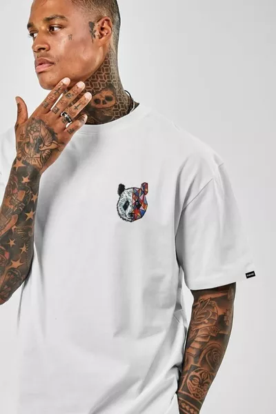 الصدر الشاطئ المطبوعة كبيرة الحجم الرجال تي شيرت