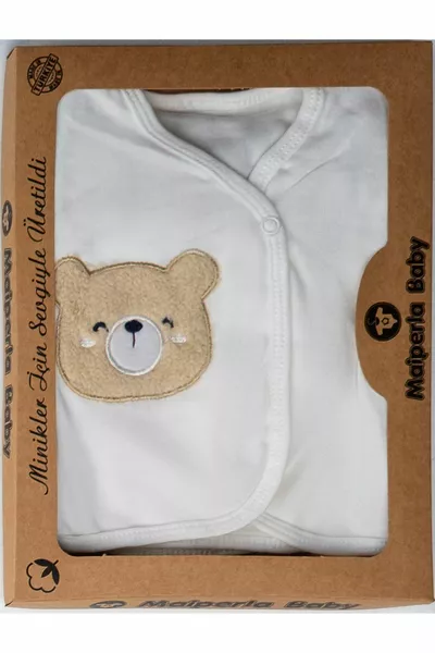 Fiyonklu Ayı Lüx Organik Yeni Doğan Hastane Çıkışı Kutulu Zıbın Seti