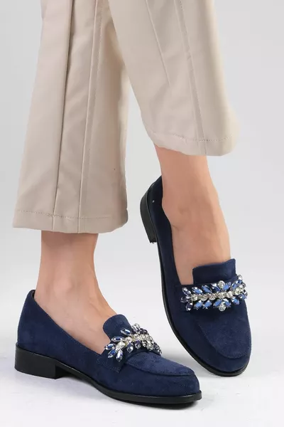 ماتيلدا كحلي بلو ستون نسائي أكسفورد أحذية مسطحة