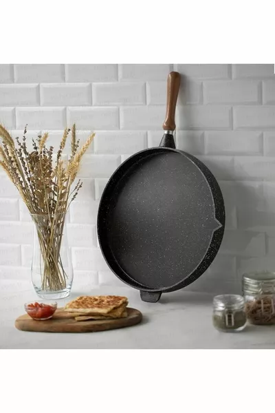 Pannenkoekenpan Graniet Gegoten  cm Diep